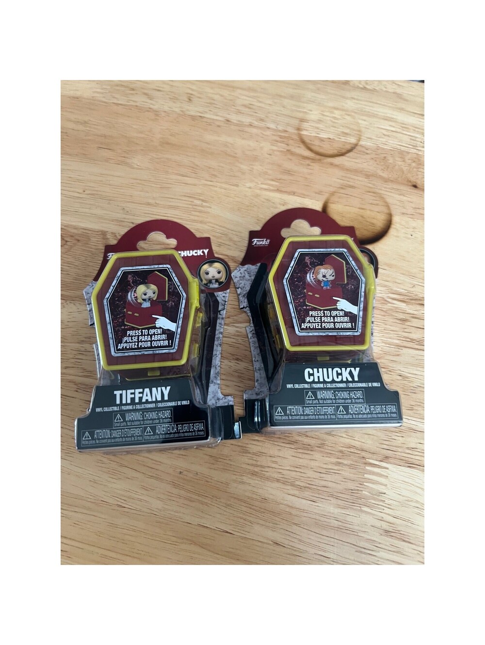 Chucky Tiffany Funko Pocket Pops Coffin Horror Child's Play Movies Bride Tilly